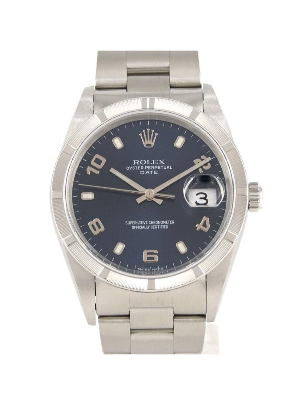 Rolex Oyster Perpetual Date SS Automatic Winding P Number Watch